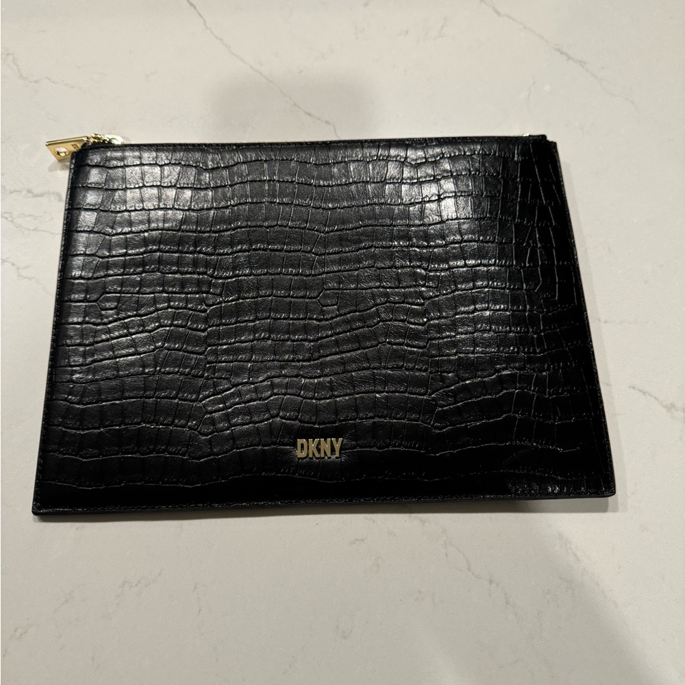 Never used DKNY Faux Alligator Flat Clutch